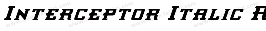 Interceptor Italic R字体转换